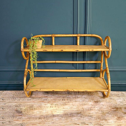 Bamboo & Wood Shelving Unit