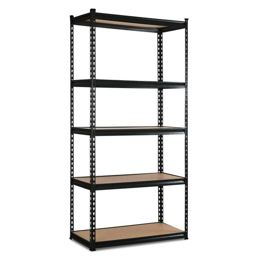 Giantz 5 Tier Industrial Shelving Unit - Black