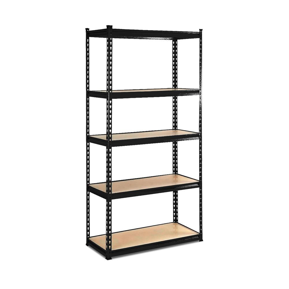 Giantz 5 Tier Shelving Unit - Black