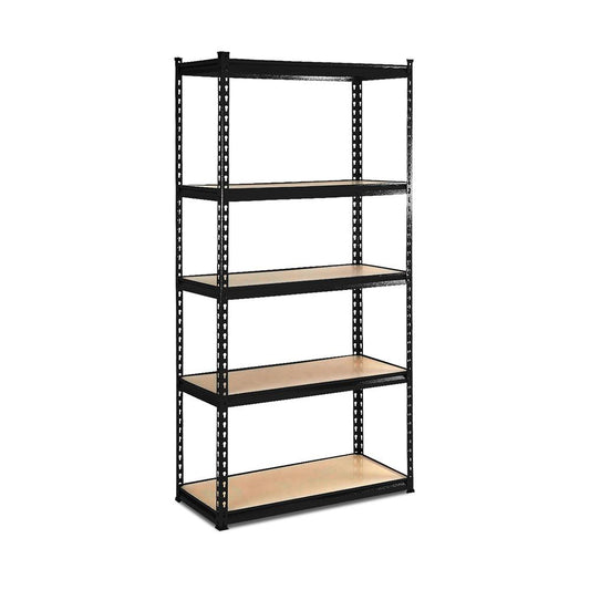 Giantz 5 Tier Shelving Unit - Black