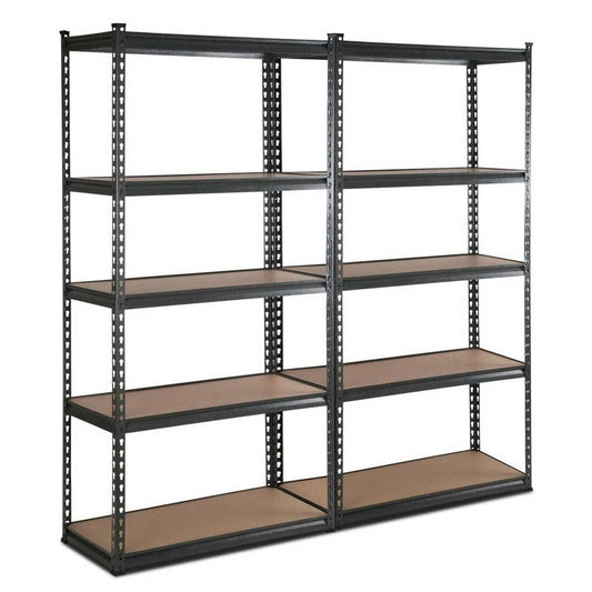 Giantz 2X0.9M Warehouse Racking Rack Steel Metal Shelves Garage Storage Chacoal