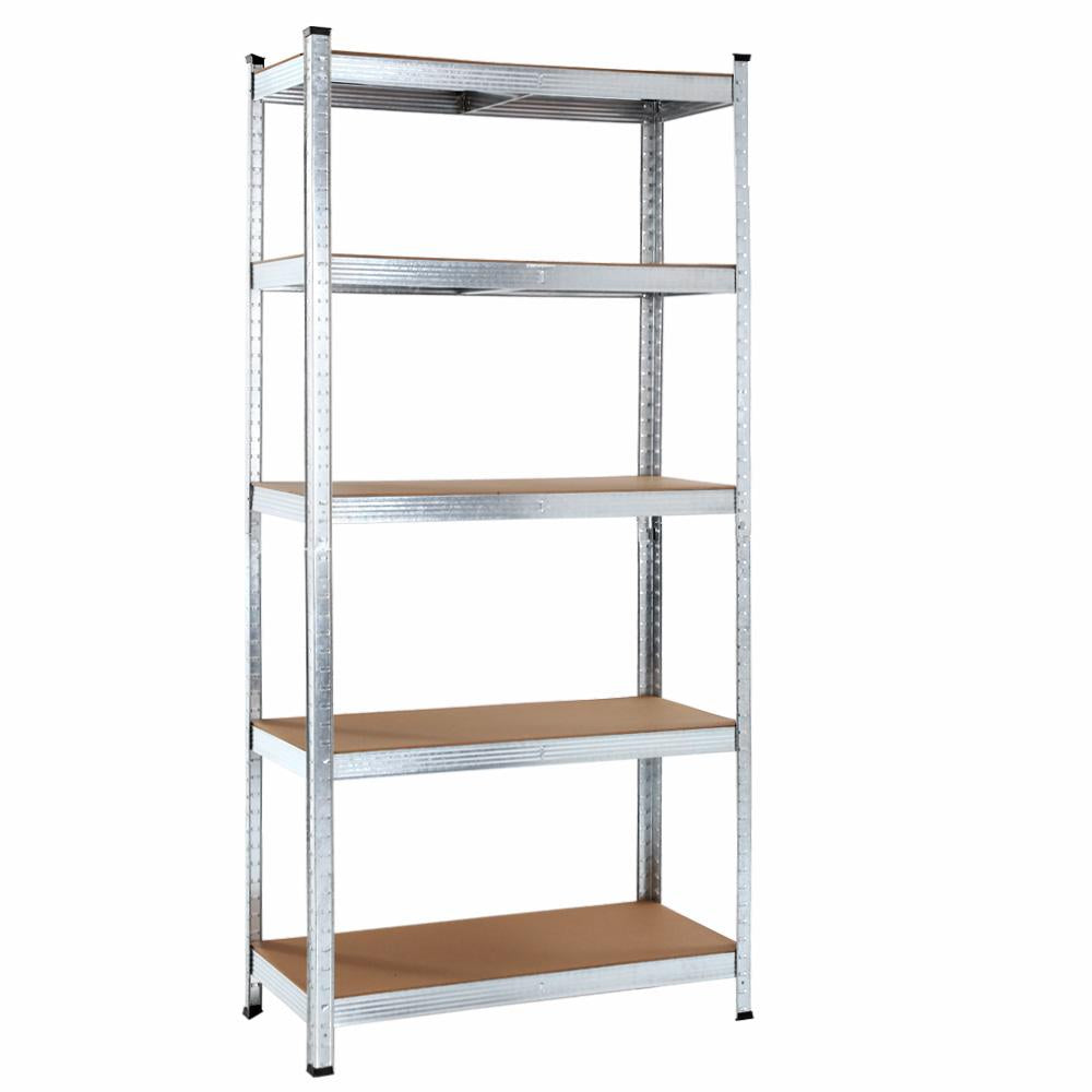 Giantz 0.9M 5-Shelves Steel Warehouse Shelving Racking Garage Storage Rack Silver