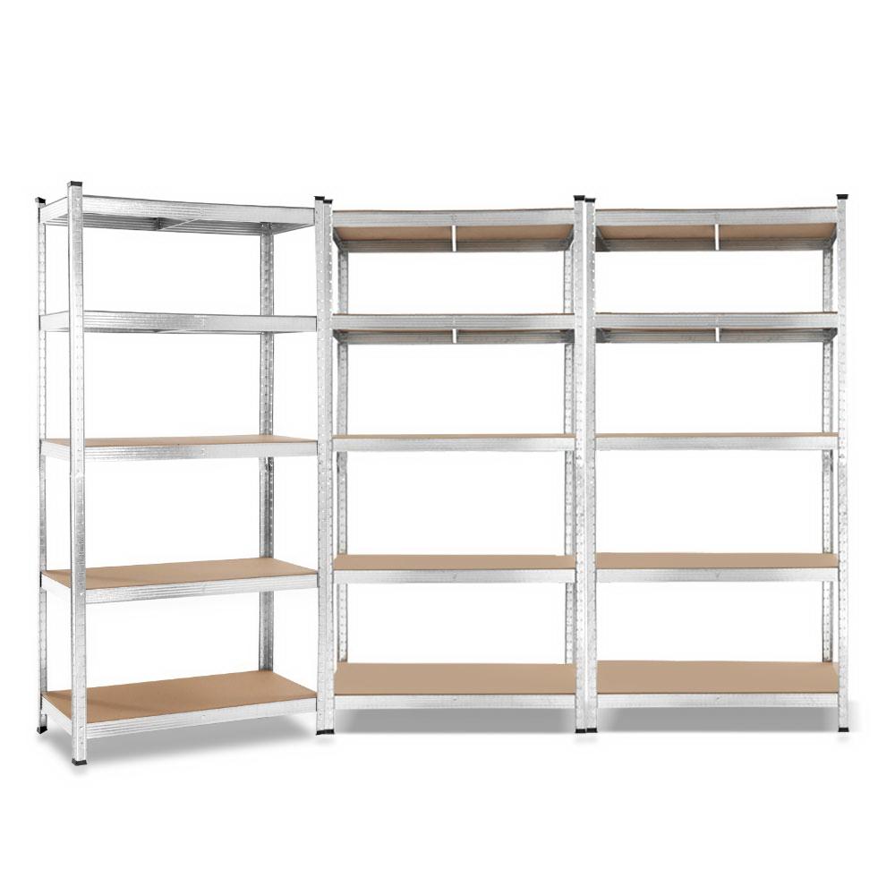 3x0.9M Warehouse Shelving Racking Storage Garage Steel Metal Shelves Rack