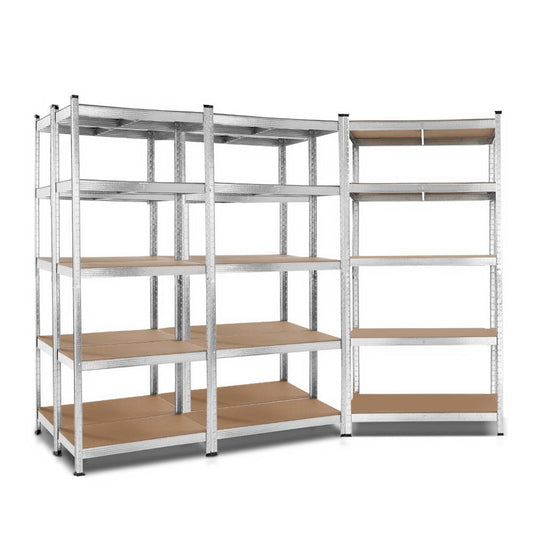 Giantz 5x0.9M Warehouse Shelving Racking Storage Garage Steel Metal Shelves Rack