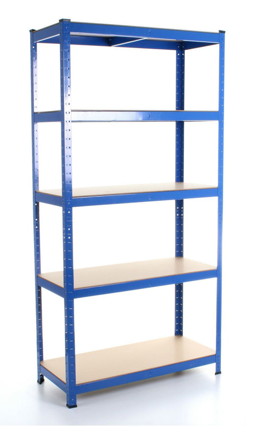 1.8M 5 Tier Metal Shelving Unit - Blue