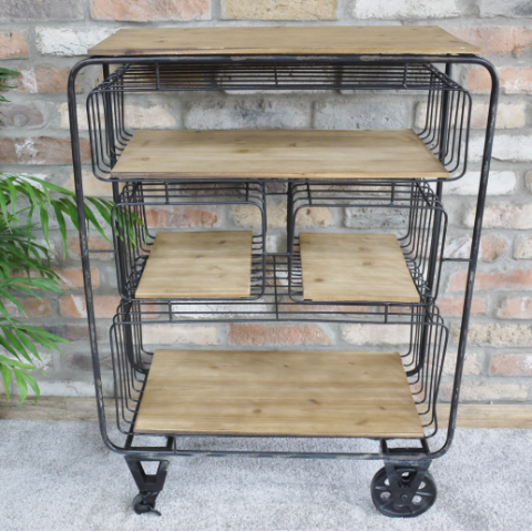 Industrial Metal & Wood Storage Unit