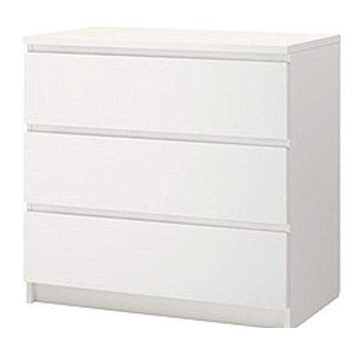 IKEA Kullen Drawer Set Chest of Drawers Bedroom Furniture - 3 Draw Chest in White