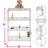 Commercial 4/5/6 Tier Storage Rack Steel Wire Shelving Unit