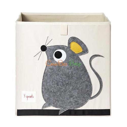 3 Sprouts Storage Box - Mouse Grey
